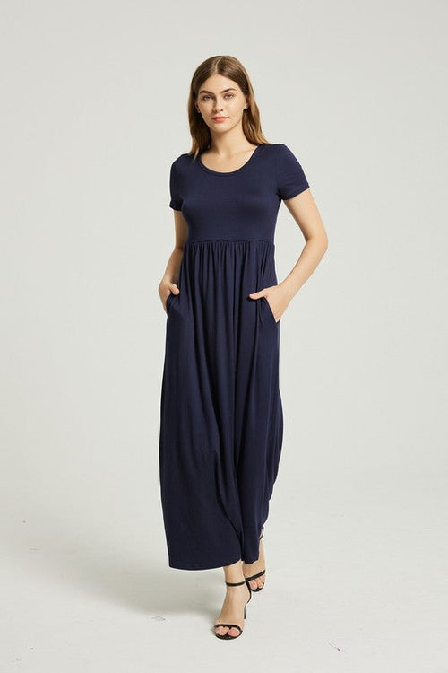 Dame Sommer Casual Maxikjole Med Lomme