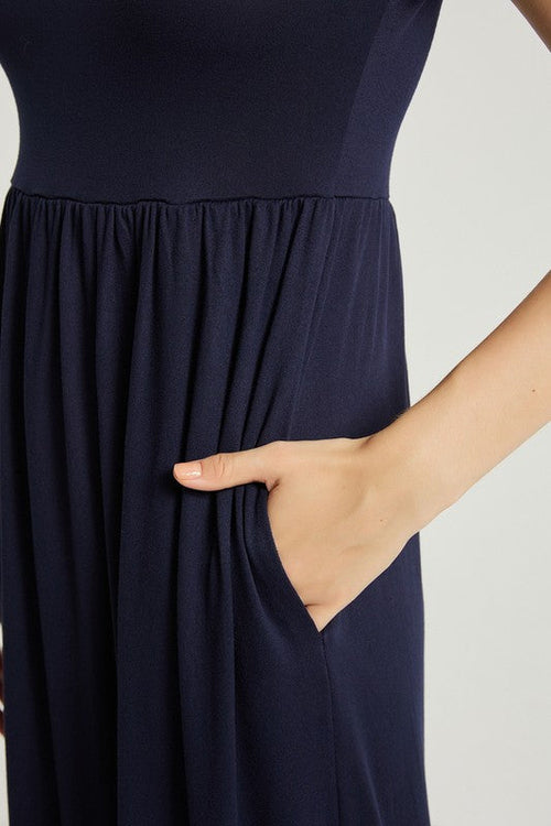 Dame Sommer Casual Maxikjole Med Lomme