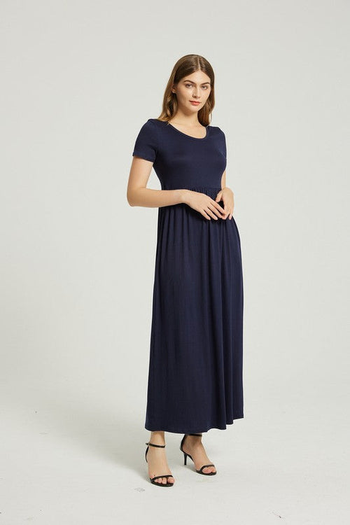 Dame Sommer Casual Maxikjole Med Lomme