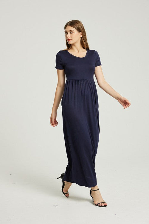 Dame Sommer Casual Maxikjole Med Lomme