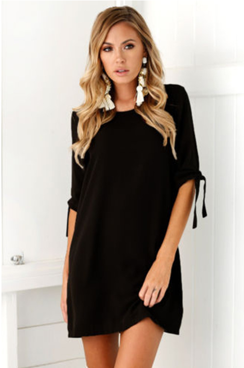 Chiffon Blomstret Kjole med Print – 7 Farver