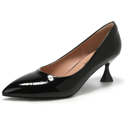 EBYNUE Dame Kitten Hæl Pumps – Sort