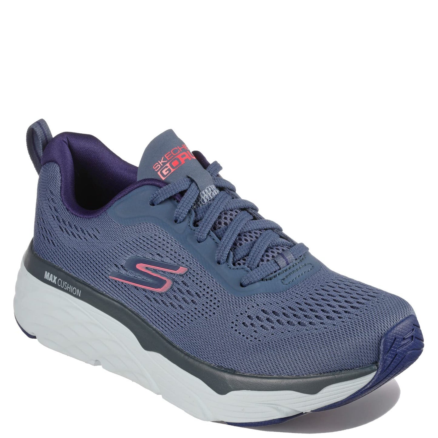 Skechers Max Cushioning Elite Dame Løbesko – Blå/Pink