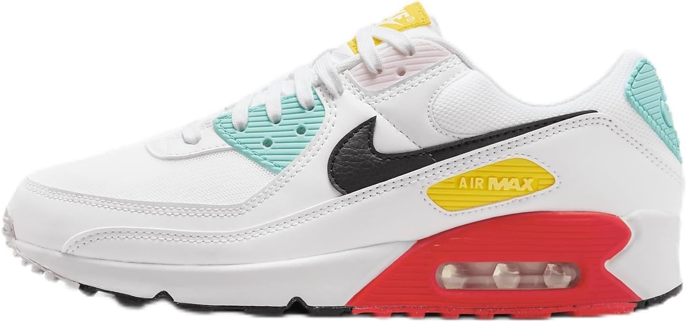 Nike Air Max 90 Dame – Hvid/Pink/Rød/Sort