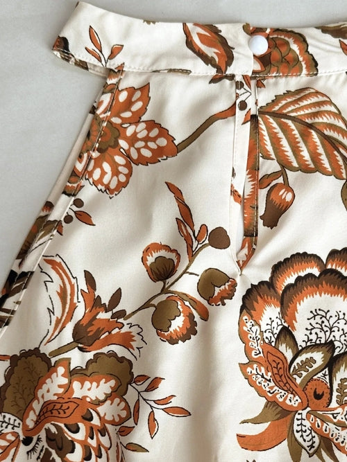 Blomstret Halterneck Sommer Mini Kjole