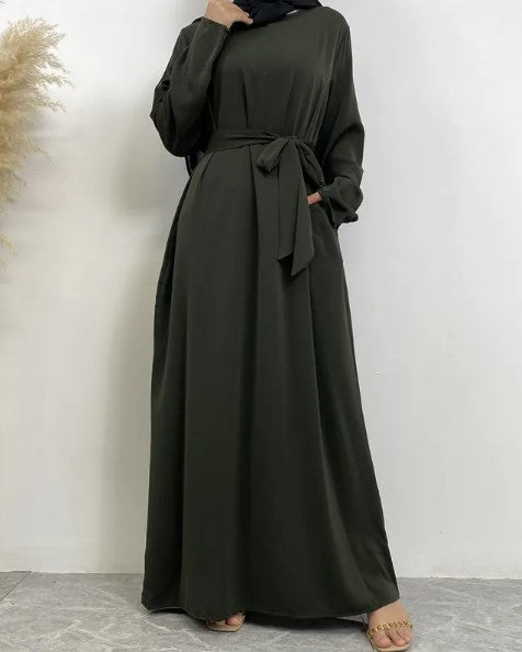 Abaya Hijab Kjole til Muslimske Kvinder – Beskeden og Elegant